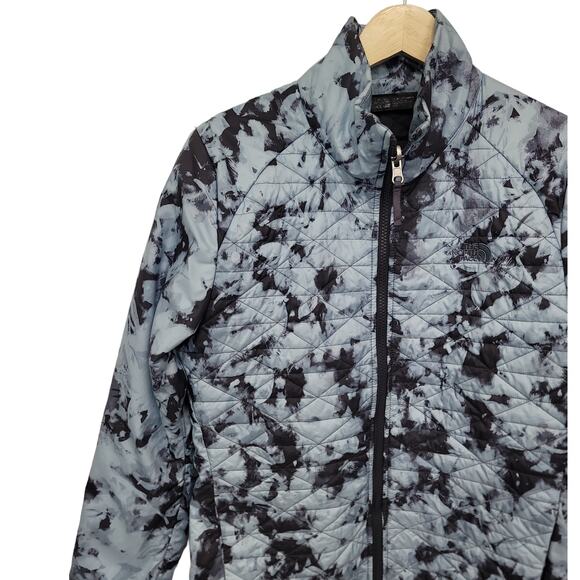 The North Face Thermoball Eco Puffer Jacket Blue-Gray Black Tie Dye Size Small - Picture 4 of 9